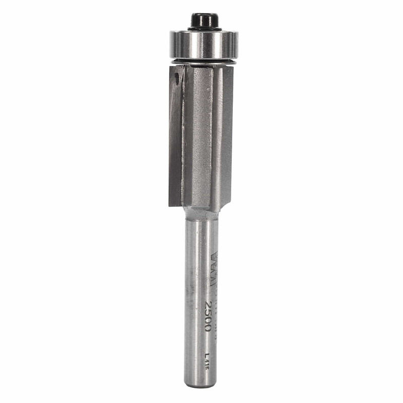 Three Flute Flush Trim Router Bit - Shank:1/4" - Diameter:1/2" - Cutting Length:1"